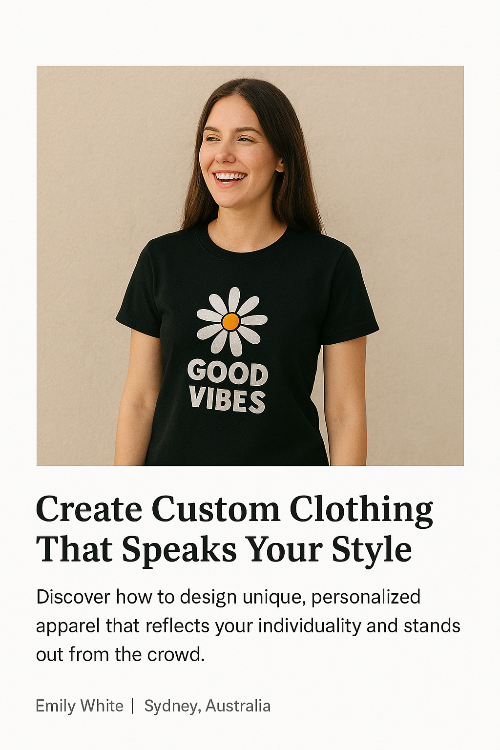 Create Custom Clothing That Speaks Your Style