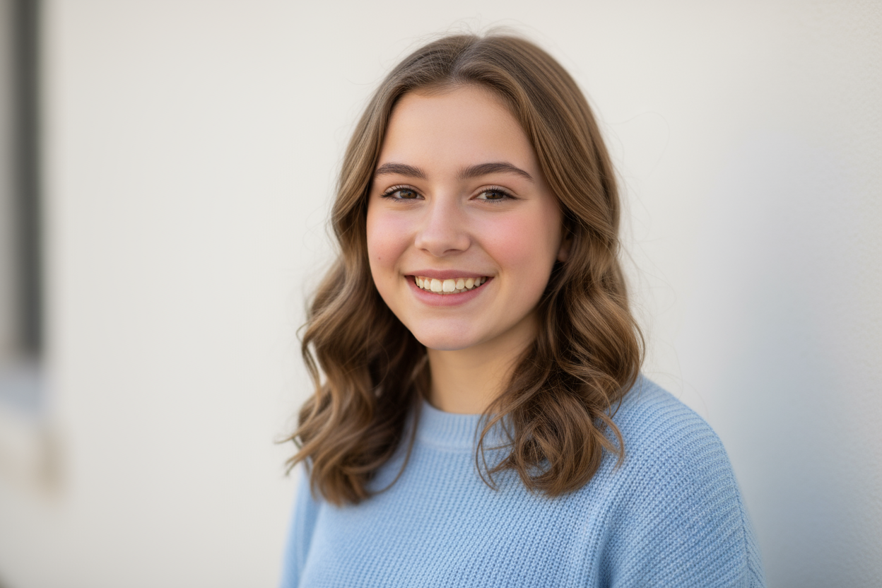 a teen girl profile pic